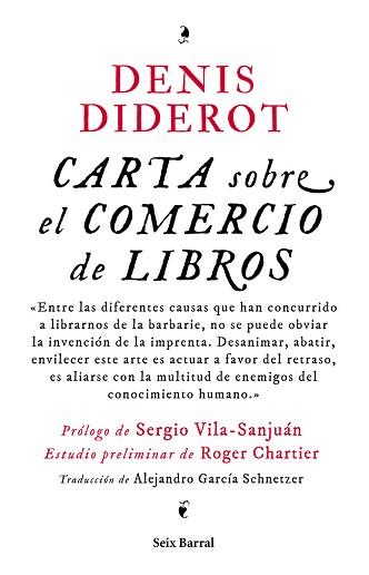 CARTA SOBRE EL COMERCIO DE LOS LIBROS | 9788432214820 | DENIS DIDEROT