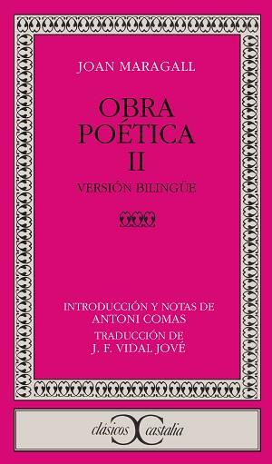 MARAGALL: OBRA POETICA (TOMO II) | 9788470394393 | MARAGALL, JOAN