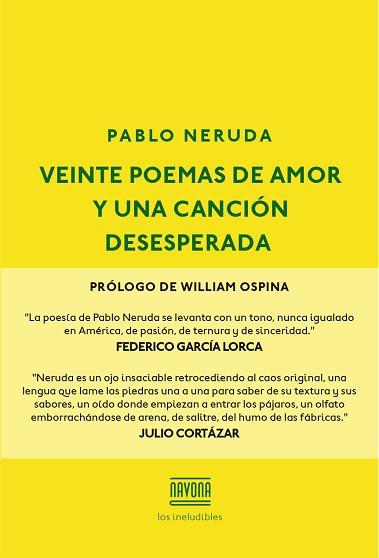 VEINTE POEMAS DE AMOR Y UNA CANCIÓN DESESPERADA | 9788416259595