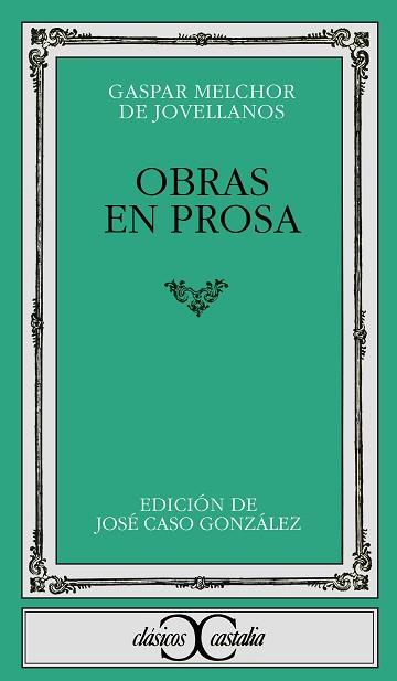 OBRAS EN PROSA | 9788470390968 | Jovellanos, Gaspar Melchor de