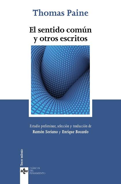 EL SENTIDO COMÚN Y OTROS ESCRITOS | 9788430963645 | PAINE, THOMAS