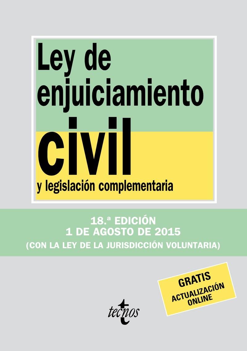 LEY DE ENJUICIAMIENTO CIVIL | 9788430966080 | EDITORIAL TECNOS