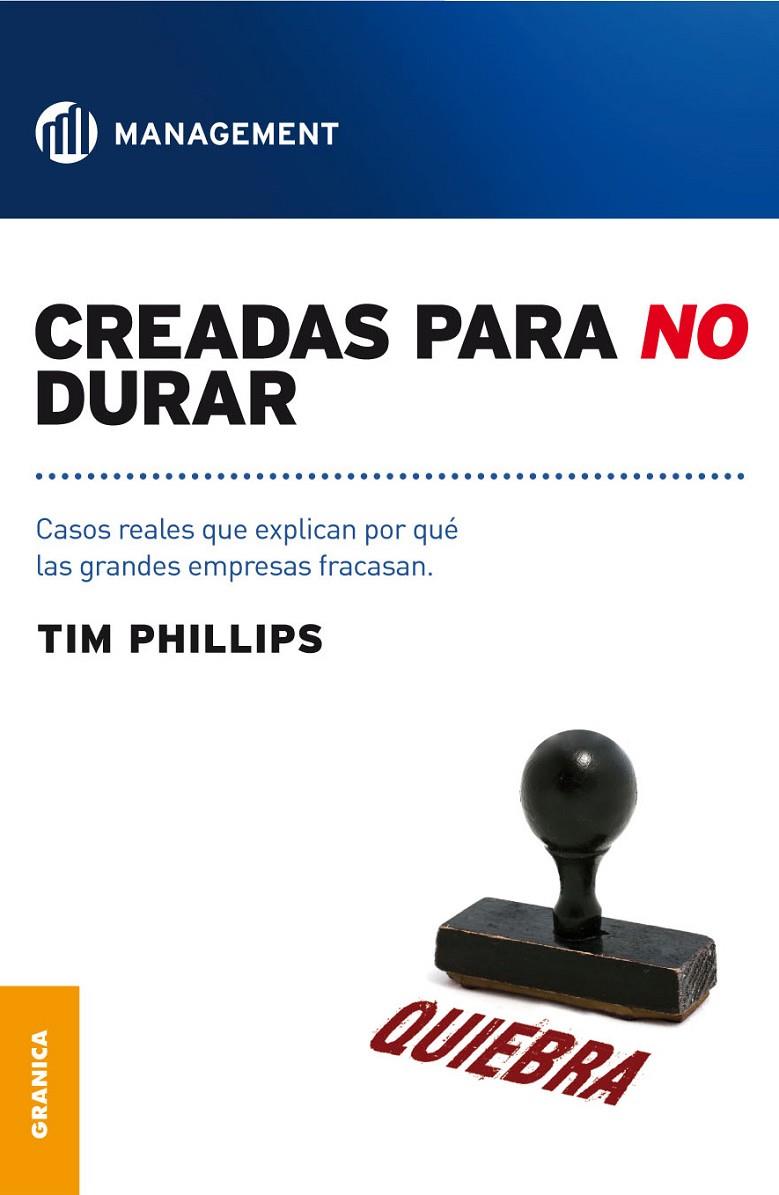 CREADAS PARA NO DURAR | 9789506416980 | PHILLIPS, TIM