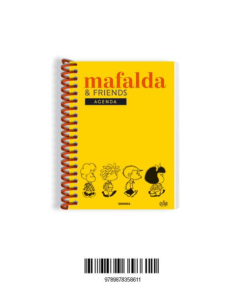 MAFALDA AGENDA PERPETUA ANILLADA FRIENDS AMARILLA | 9789878358611 | QUINO