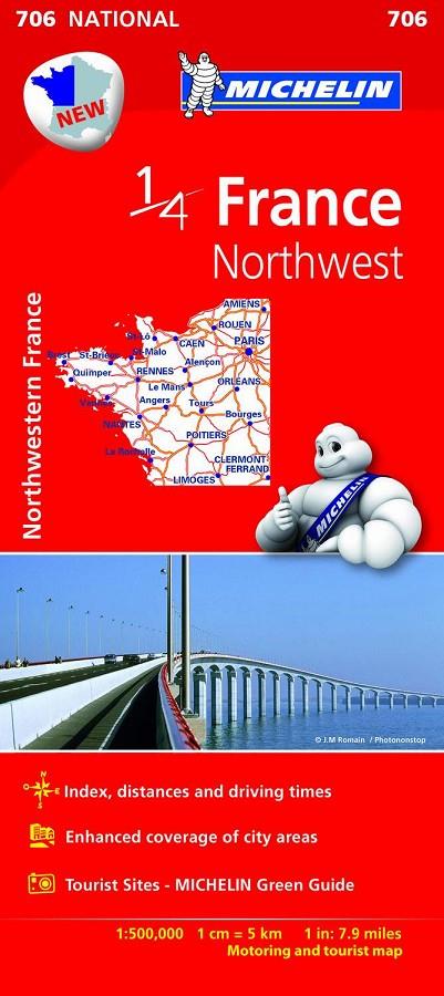 MAPA NATIONAL FRANCE NORTHWEST | 9782067200630 | VARIOS AUTORES