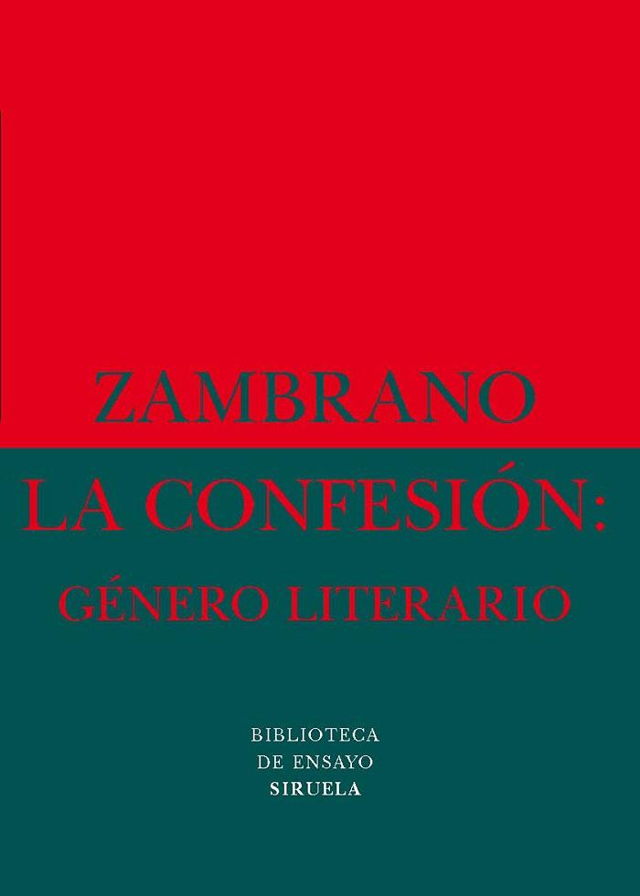 CONFESION, LA:GENERO LITERARIO | 9788478442850 | ZAMBRANO