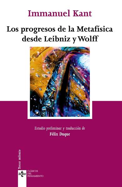 PROGRESOS DE LA METAFÍSICA DESDE LEIBNIZ Y WOLFF | 9788430951727 | KANT, IMMANUEL