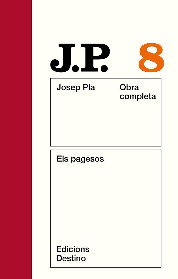 PLA: ELS PAGESOS. O.C. VOL.8 | 9788423304677 | PLA, JOSEP