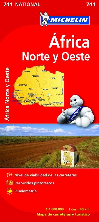 MAPA NATIONAL AFRICA NORTE Y OESTE | 9782067172180 | VARIOS AUTORES