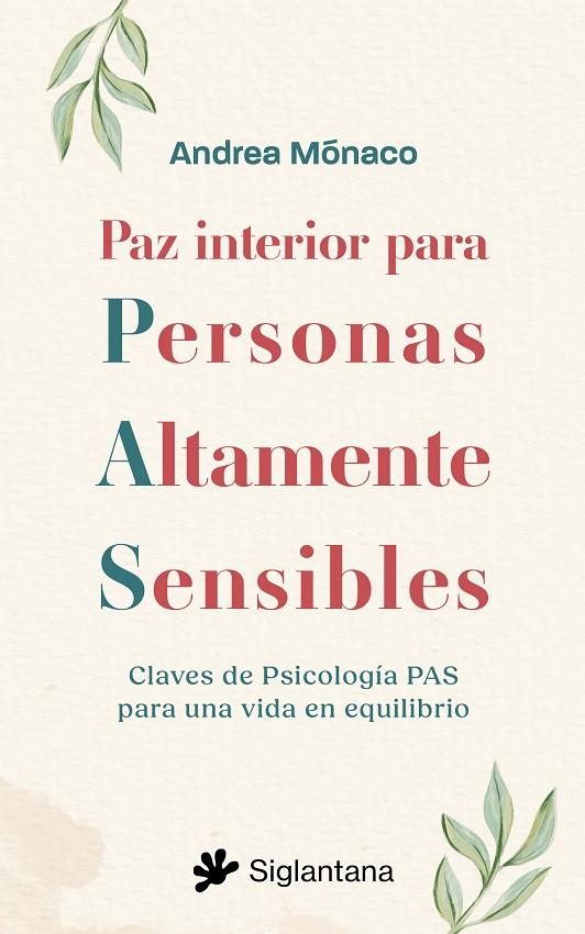 PAZ INTERIOR PARA PERSONAS ALTAMENTE SENSIBLES | 9788410179554 | MÓNACO, ANDREA