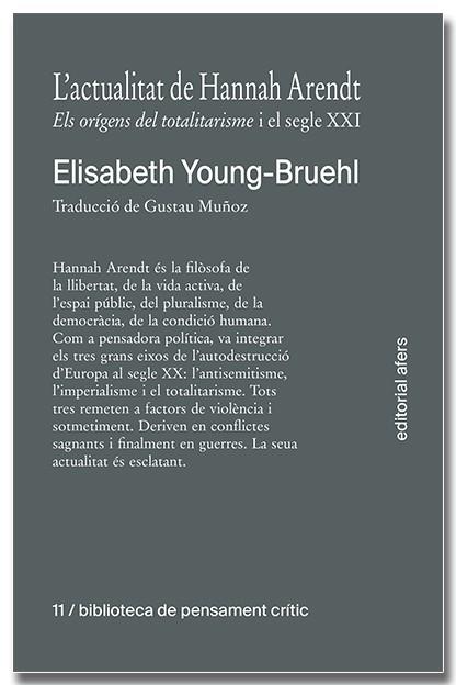 L'ACTUALITAT DE HANNAH ARENDT | 9791387680039 | YOUNG-BRUEHL, ELISABETH