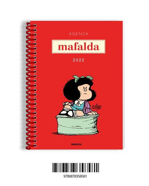 MAFALDA 2022, AGENDA ANILLADA MÓDULOS ROJA | 9789878358581 | QUINO