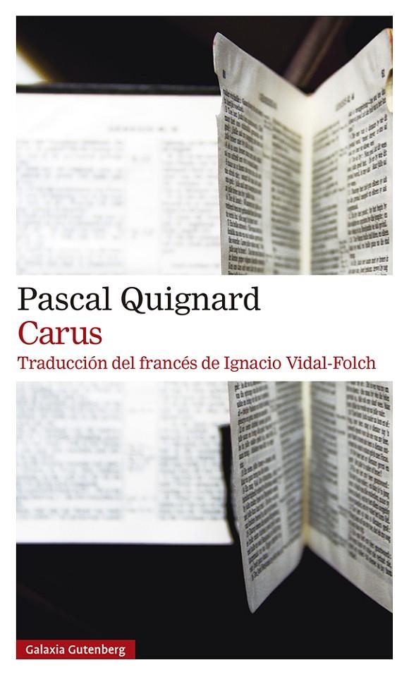 CARUS | 9788419738196 | QUIGNARD, PASCAL