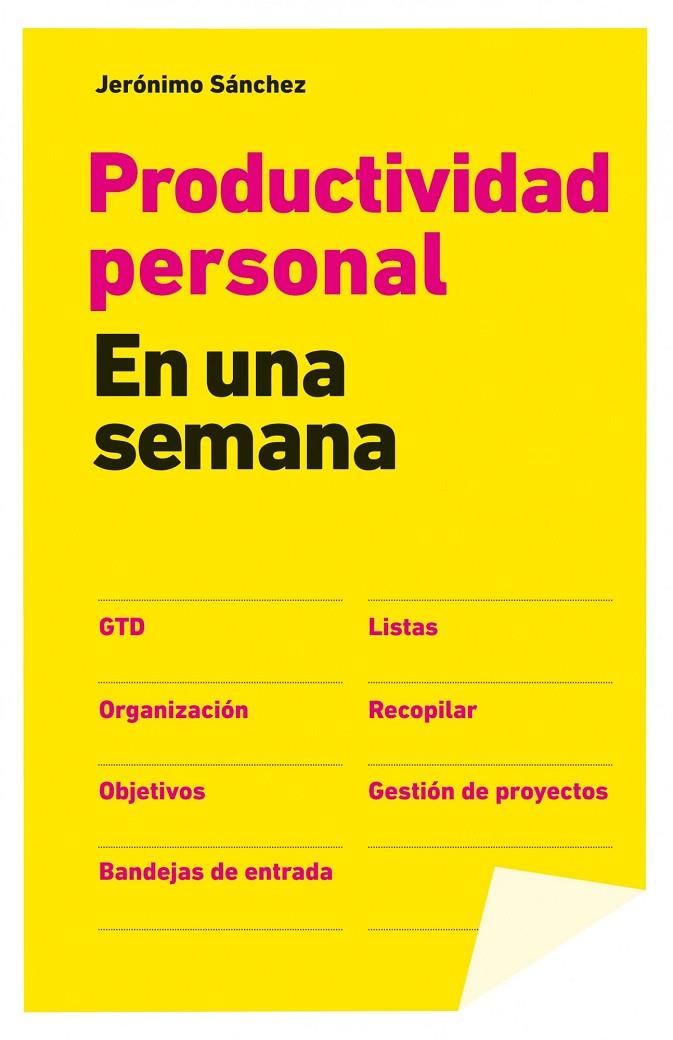 PRODUCTIVIDAD PE EN UNA SEMANA | 9788498752175 | JERO SANCHEZ