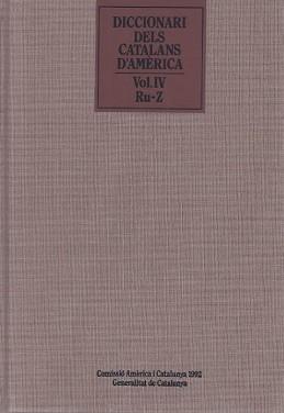 DICCIONARI DELS CATALANS D'AMERICA 4. | 9788439324546