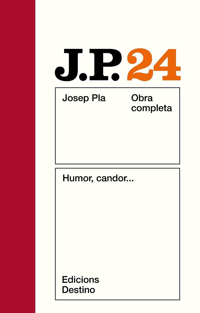 PLA: HUMOR, CANDOR... O.C. VOL.24 | 9788423307678 | Pla, Josep