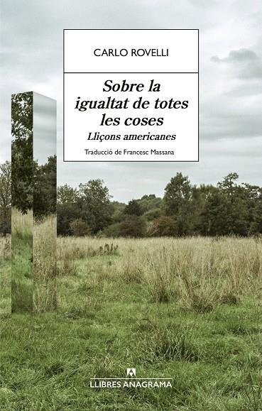 SOBRE LA IGUALTAT DE TOTES LES COSES | 9788433951021 | ROVELLI, CARLO