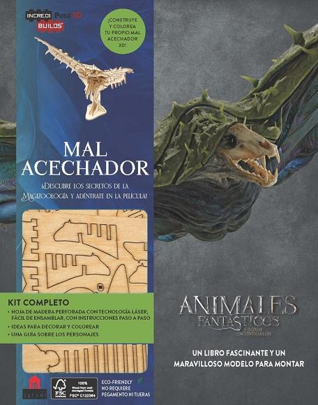 INCREDIBUILDS ANIMALES FANTASTICOS MAL ACECHADOR | 9788893670128
