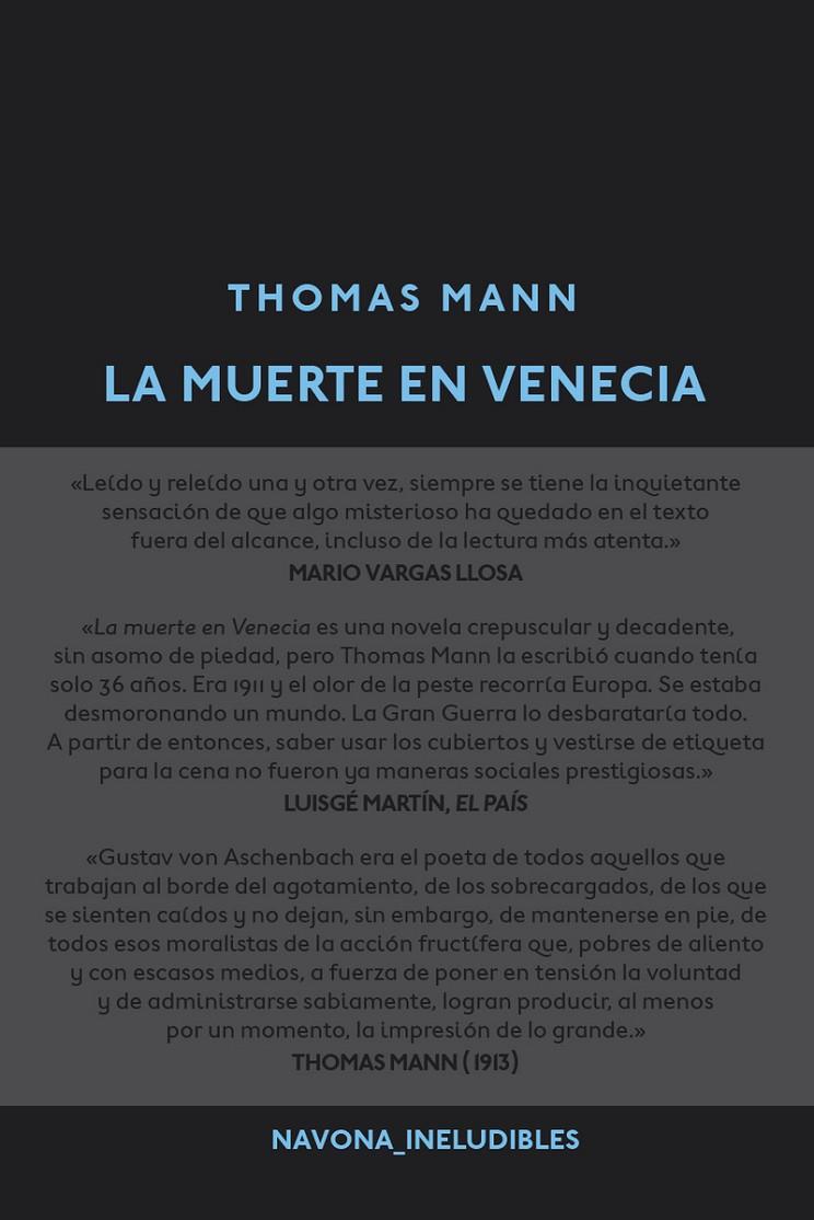 LA MUERTE EN VENECIA | 9788416259281 | MANN, THOMAS