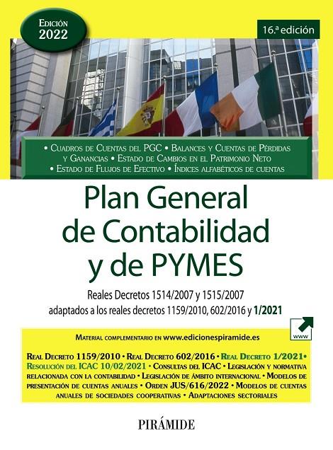 PLAN GENERAL DE CONTABILIDAD Y DE PYMES | 9788436846911 | EDICIONES PIRÁMIDE