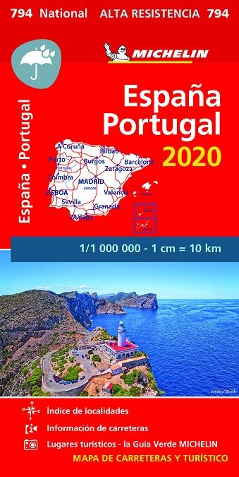 MAPA NATIONAL ESPAÑA - PORTUGAL 2020 "ALTA RESISTENCIA" | 9782067244320 | VARIOS AUTORES
