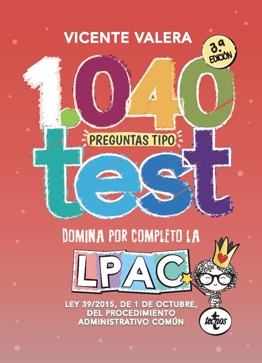 1040 PREGUNTAS TIPO TEST LPAC | 9788430981243 | VALERA, VICENTE