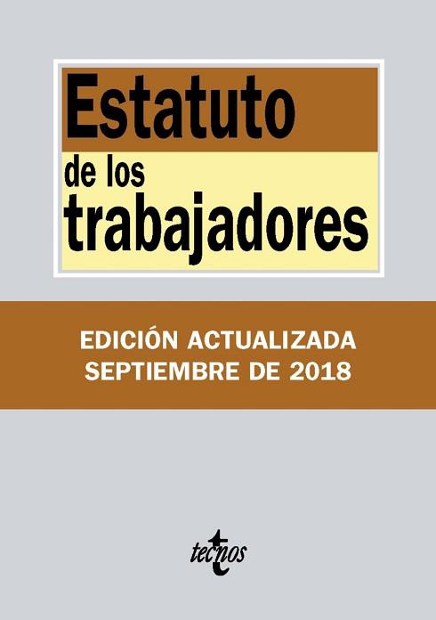 ESTATUTO DE LOS TRABAJADORES | 9788430975129 | EDITORIAL TECNOS