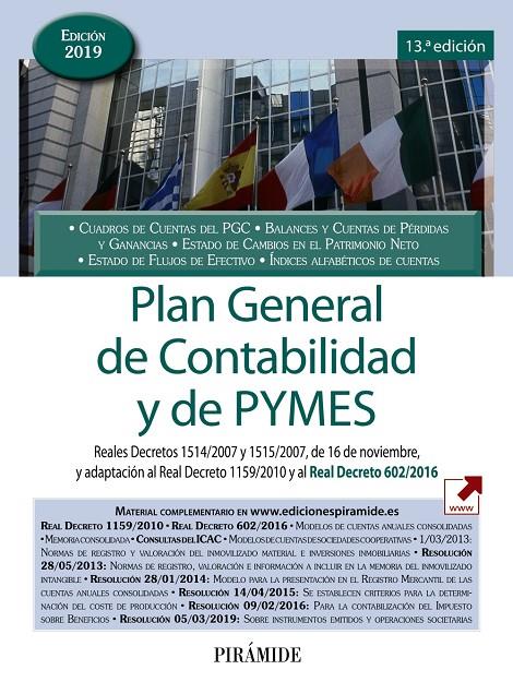 PLAN GENERAL DE CONTABILIDAD Y DE PYMES | 9788436841688 | EDICIONES PIRÁMIDE