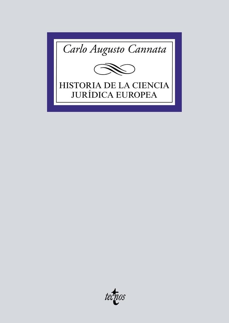 HISTORIA DE LA CIENCIA JURIDICA EUROPEA | 9788430929269 | CANNATA,CARLOS AUGUSTO