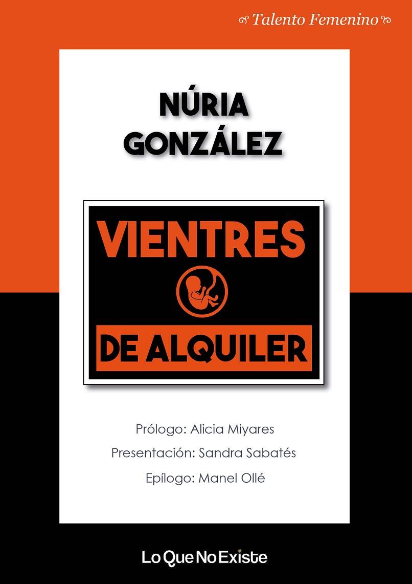VIENTRES DE ALQUILER | 9788494930133 | GONZÁLEZ LÓPEZ, NÚRIA