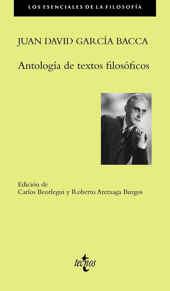 ANTOLOGÍA DE TEXTOS FILOSÓFICOS | 9788430962853 | GARCÍA BACCA, JUAN DAVID