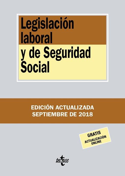 LEGISLACIÓN LABORAL Y DE SEGURIDAD SOCIAL | 9788430975099 | EDITORIAL TECNOS