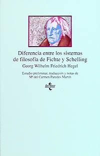 DIFERENCIA ENTRE LOS SISTEMAS DE FILOSOFIA DE FICH | 9788430918379 | HEGEL