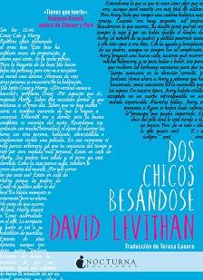 DOS CHICOS BESÁNDOSE | 9788494527753 | DAVID LEVITHAN