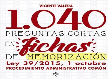1040 PREGUNTAS CORTAS EN FICHAS DE MEMORIZACIÓN | 9788430971541 | VALERA, VICENTE