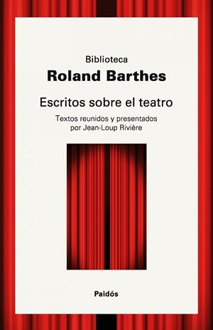 ESCRITOS SOBRE TEATRO | 9788449322891 | BARTHES, ROLAND