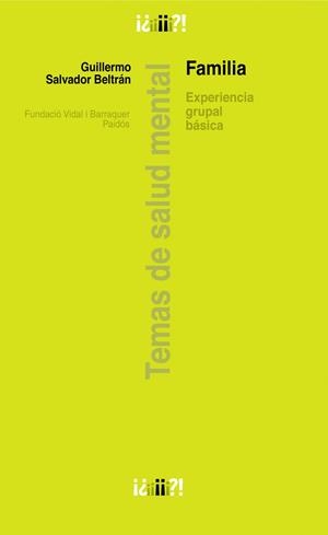 FAMILIA | 9788449323232 | SALVADOR BELTRAN, GUILLERMO