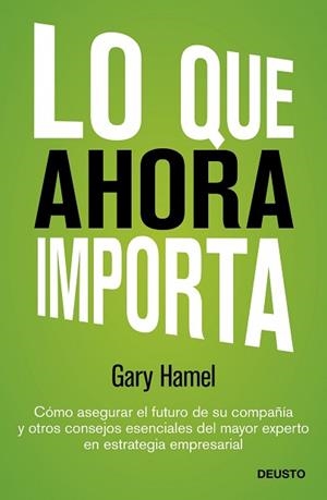 LO QUE IMPORTA AHORA | 9788423409143 | GARY HAMEL