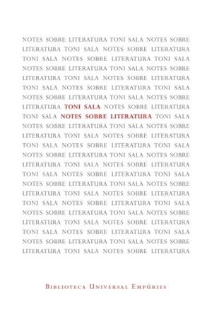 NOTES SOBRE LITERATURA | 9788497877572 | SALA, TONI