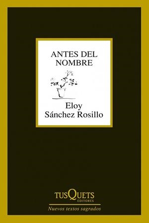 ANTES DEL NOMBRE | 9788483834619 | ELOY SANCHEZ ROSILLO