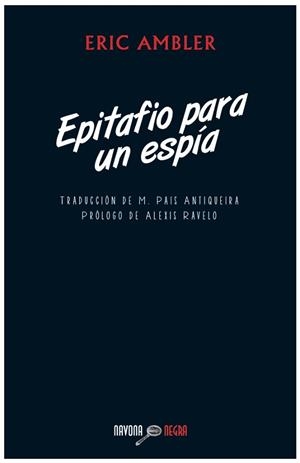 EPITAFIO PARA UN ESPIA | 9788492840779 | AMBLER, ERIC