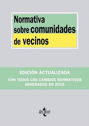 NORMATIVA SOBRE COMUNIDADES DE VECINOS | 9788430967490 | EDITORIAL TECNOS