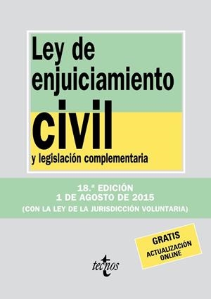 LEY DE ENJUICIAMIENTO CIVIL | 9788430966080 | EDITORIAL TECNOS