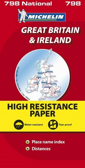 MAPA NATIONAL GRAN BRETAÑA IRLANDA  "ALTA RESISTENCIA" | 9782067137998 | VARIOS AUTORES