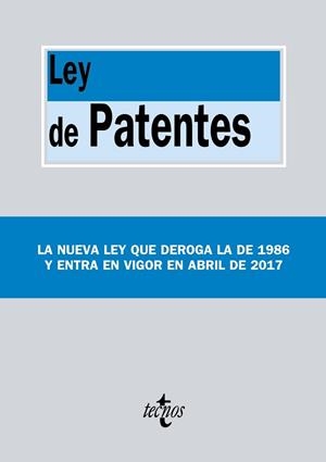 LEY DE PATENTES | 9788430971312 | EDITORIAL TECNOS