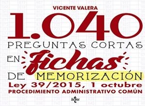 1040 PREGUNTAS CORTAS EN FICHAS DE MEMORIZACIÓN | 9788430971541 | VALERA, VICENTE