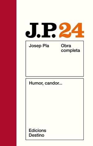 PLA: HUMOR, CANDOR... O.C. VOL.24 | 9788423307678 | Pla, Josep