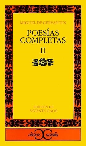 POESIAS COMPLETAS. (T.2) | 9788470393730 | CERVANTES