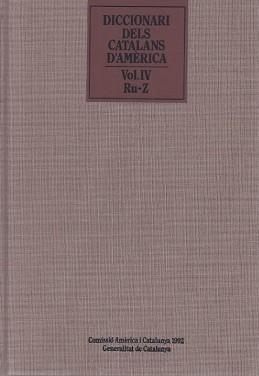 DICCIONARI DELS CATALANS D'AMERICA 4. | 9788439324546
