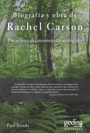 RACHEL CARSON.PRECURSORA DEL MOVIMIENTO ECOLOGISTA | 9788474324860 | BROOKS, PAUL